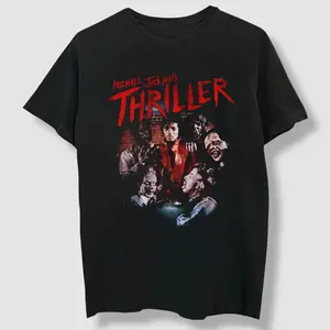 Michael Jackson Thriller Graphic Tee, MJ King of Pop Music Youth Shirt, Michael MJ King of Pop Music T-Shirt for Men, Women and Kids