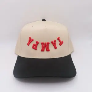 The Tampa Hat - Natural/Black/Red
