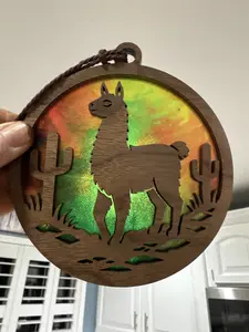 Llama Suncatcher for Sunny Window