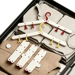 5-Piece Travel Folding Hangers Set, Camping RV Storage Organizer, Portable Mini Hooks, Essential for Outdoor Adventures