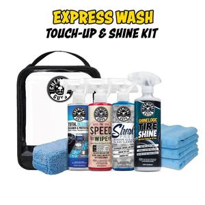Chemical Guys Car Washing Kit - Automotive Detailing Products with Speed Wipe Quick Detailer, Total Interior Cleaner, Streak Free Glass Cleaner, Tire Shine, Trunk Organizer, Microfiber Towels, On-the-Go Storage Bag, Car Accessories