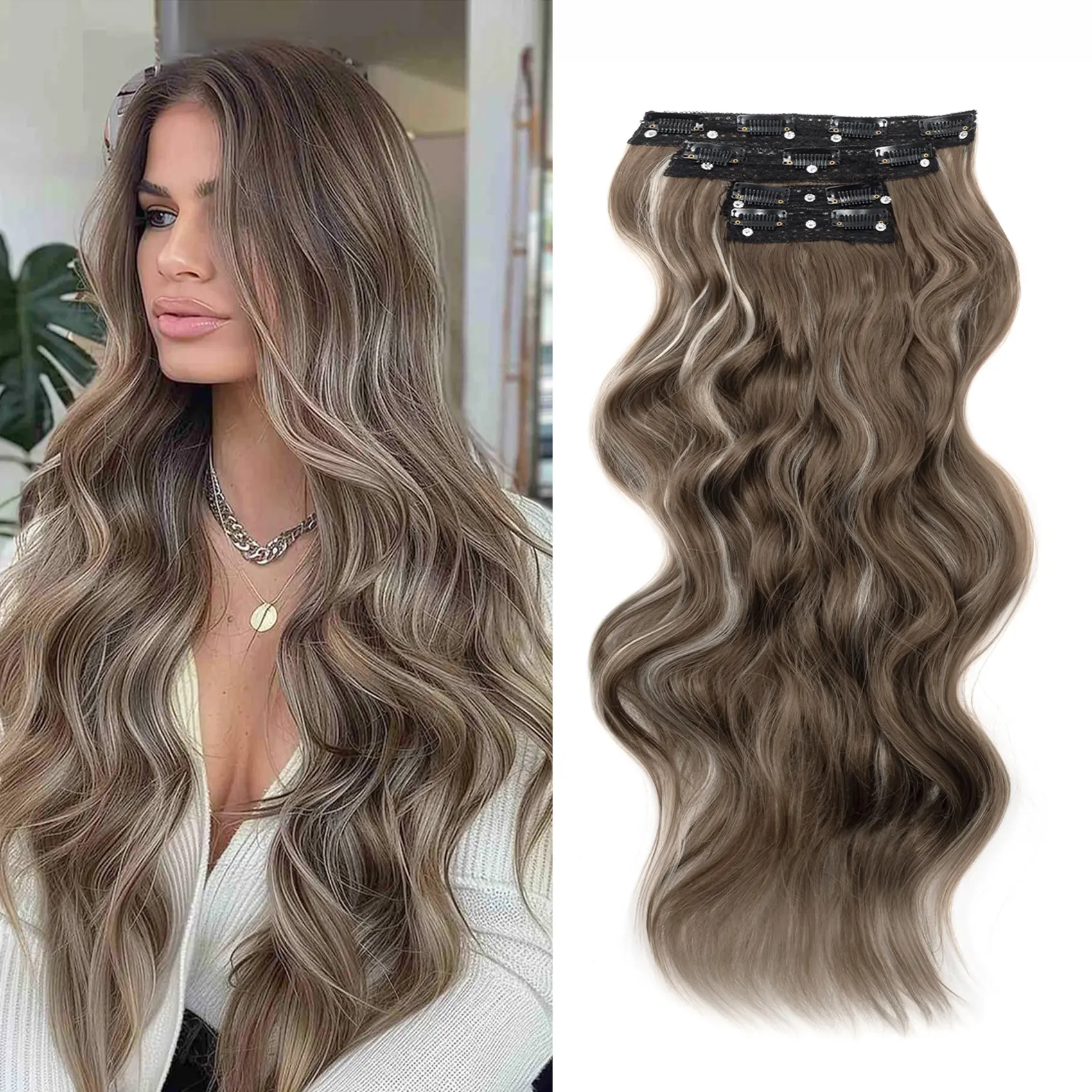 Light Ash Brown Blonde Mixed