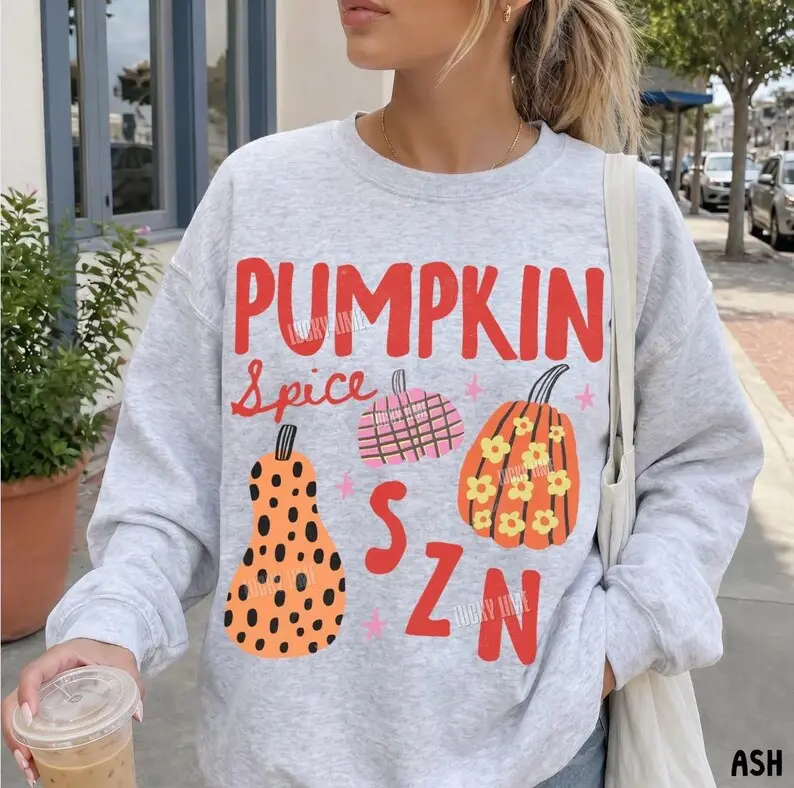 Pumpkin Spice Season Sweatshirt, Pumpkin Spice Sweatshirt, Trendy Fall Crewneck, Womens Fall Apparel, Coffee Weather Sweater, Retro Autumn