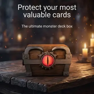 Eyekeep Chest Deck Box for Card Games. Hobbies Storage Solution