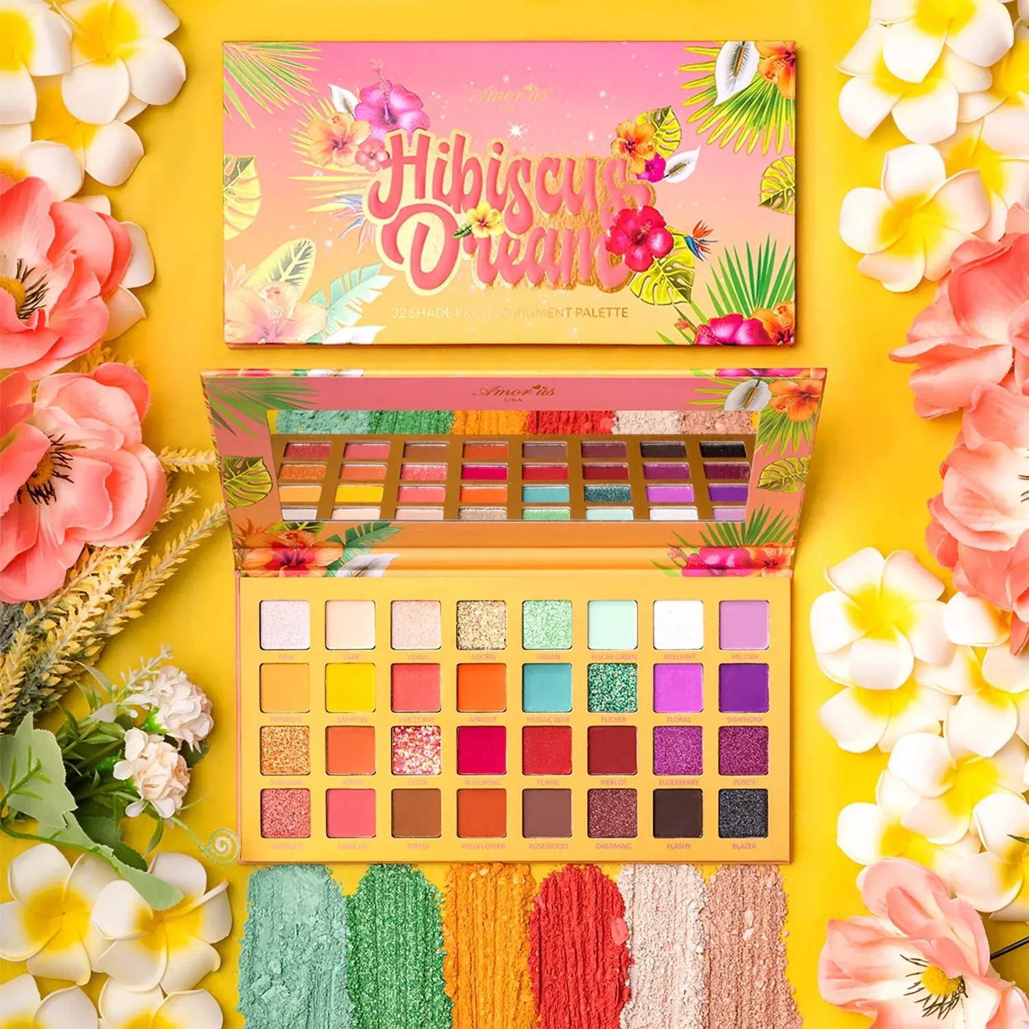 AMORUS - Hibiscus Dream Pressed Pigment Palette