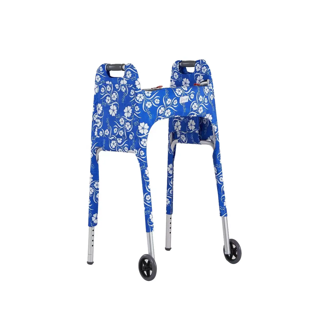 Jover Walker Cover – Paradise Floral | Blue & White Tropical Print with Pockets & Matching Storage Bag