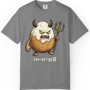 DEVILED EGG - Funny Shirt, Oversized Vintage Tee, Comfort Colors 1717 Unisex T-Shirt, Relaxed Fit, Streetwear, Boxy Fit