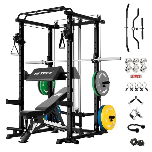 Black Package(Black Bench and 260lbs Plates)