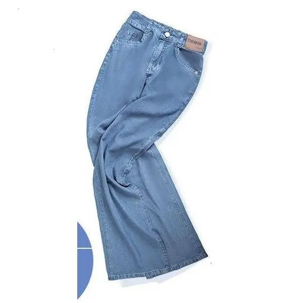 Tencel Wide-Leg Jeans – Comfortable Casual Pants for Women