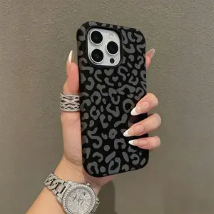 Leopard Print Phone Case iPhone17/17PROMAX/17PRO/16/15/14/13/12/GALAXYS21/S22/S23/S24 dual-layer phone case Glossy case Sleek case Anti-Scratch Shell roo32525