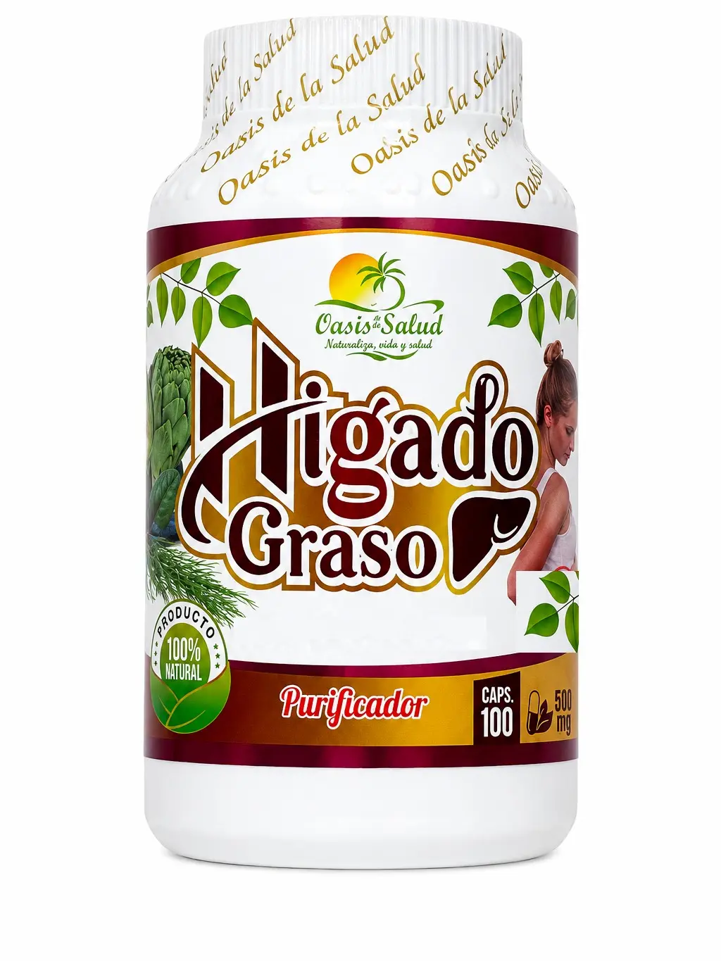 Higodo Graso 100 Capsulas Suplemento Natural - Herbal Dietary Supplement – Supports Healthy Liver Function and Everyday Wellness 100 Capsules - Boldo Leaf, Shavegrass, Lion's Mane, Alcachofa