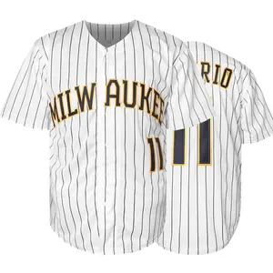 Men's Baseball Jersey - Embroidered Logo, Lightweight & Breathable for Sports & Casual Wear, Names & Numbers, Durable Fabric, Perfect Fit