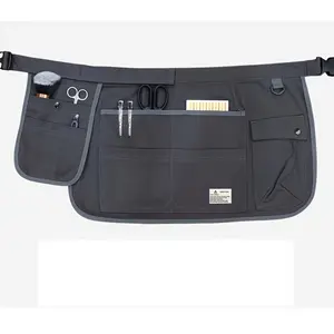 Versatile Half-Length Tool Apron for Barbers with Multiple Pockets - Durable Polyester, Large Capacity, Adjustable Straps, Ideal for Professional Use, Barber Accessories