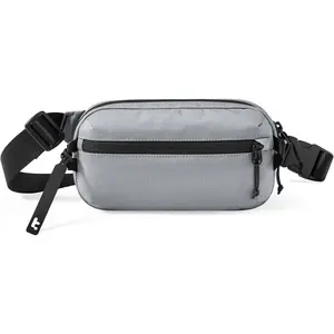 tomtoc 1.5L Sling Bag with RFID Blocking, Crossbody Bag Minimalist Chest Shoulder Pack for Men and Women, Water-resistant Lightweight Carry Casual Bag for Travel, Daily Use