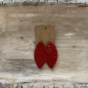 Kk’s Valentines Leather Earrings