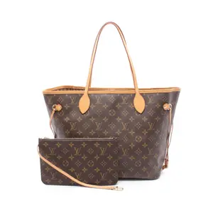 Pre-owned Louis Vuitton Canvas Tote Bags Neverfull MM Monogram Tote Bag