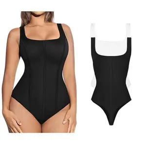 FeelinGirl Bodysuit for Women Tummy Control Thong Body Basic Comfort Womenswear Breathable Shaper Tops Comfortable Shapewear