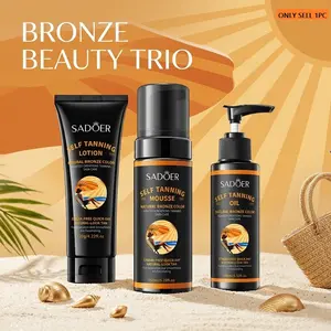Professional Instant Bronzing Balm, Sunless Self Tanner, Moisturizing Formula for Body and Face, Non-Greasy, Suitable for All Skin Types, Unisex Skincare Product