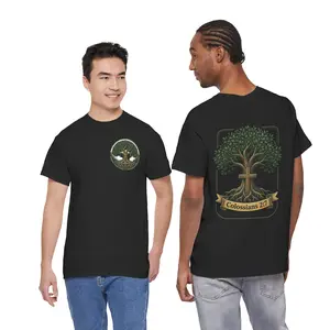 Faith Rooted Before Rising Colossians 2:7 T-Shirt | Christian Scripture Tee