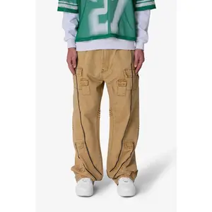 Ultra Baggy Grid Lock Denim - Brown Ultra Baggy Grid Lock Denim - Brown