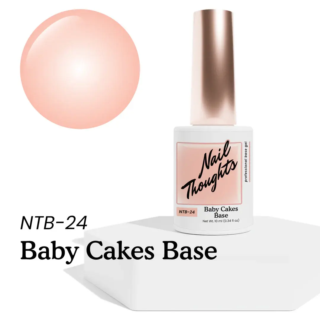 KOKOIST Tinted UV Gel Baby Cakes Base, 15ml Nail Art Base Coat for Nail Care, Salon
