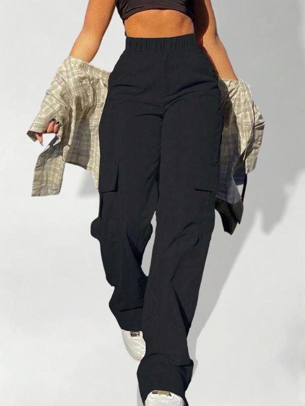 Girl Teen Casual Pocket Loose Straight Cargo Pants Sports Exercise Street Fashion Outdoor Spring Summer Autumn Winter Size 8-16 Years GK2083