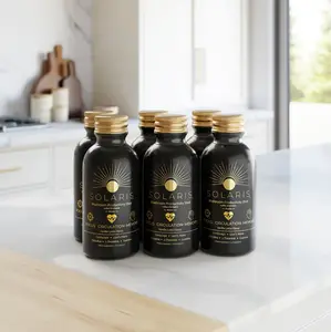 Solaris Wellness - Mushroom Productivity Shots with 4000mg of Cordyceps and Lion's Mane combined with Citicoline, L-Theanine, Vitamin B6/B12 for Focus, Circulation, Memory, Reduced Inflammation/Bloating - 12-pack - Clean Uplift in Productivity & Wellness