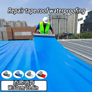 19.6IN x 16.4FT Wide Waterproof Tape - Heavy-Duty Self-Adhesive Sealant for Roof Repair, Pipe Leaks & Bathroom Sealing | All-Weather, UV-Resistant Leak Protection