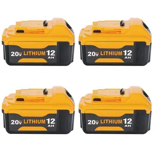 Replacement Dewalt 20V Battery 12.0 Ah Compatible with DCB206 DCB204 DCB203 DCB200-2 for Dewalt 20 Volt DCD DCF DCG Series Lithium Battery