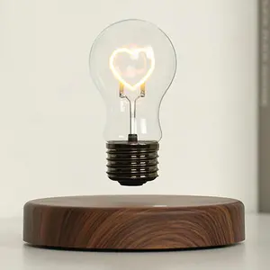 Maglev Levitation Heart Bulb Lamp ,360° Automatic Rotation & Touch Control,Desktop Decor for Home Office, Best Easter Mother's Day Father's Day Valentine's Day & Holiday Gift