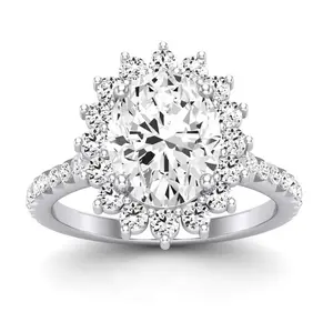 Gazania - Oval Moissanite Engagement Ring