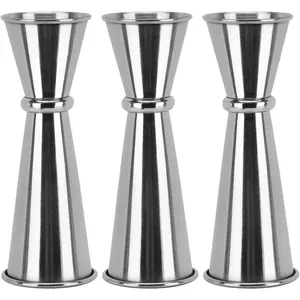 3 Pcs Jigger for Bartending, Double Cocktail Jigger 2 oz 1 oz Stainless Steel Measuring Cup