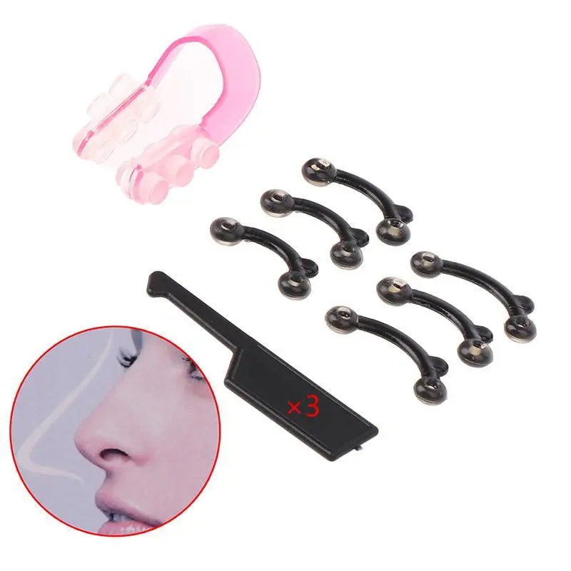 Nose Shaper, 1 Set Nose Lifter, Nose Bridge Straightener, Nose Shaping Tool, Manual Nose Massage Tool for Women & Men, Nose Bridge Bracket, Nose Clip