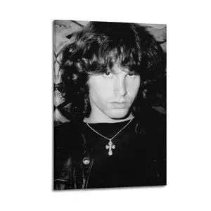 Jim Morrison Poster for Bedroom Aesthetic Canvas Wall Art Living Room Posters Painting Picture Print Modern Family Decor Artist Bathroom Poster