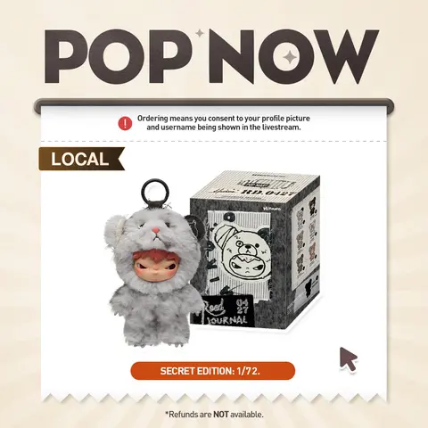 [POP NOW] POP MART Hirono Road Journal Series-Plush Doll Pendant Blind Box
