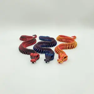 Skeletal Serpent – Articulated Flexi Snake - Approx. 22" Long