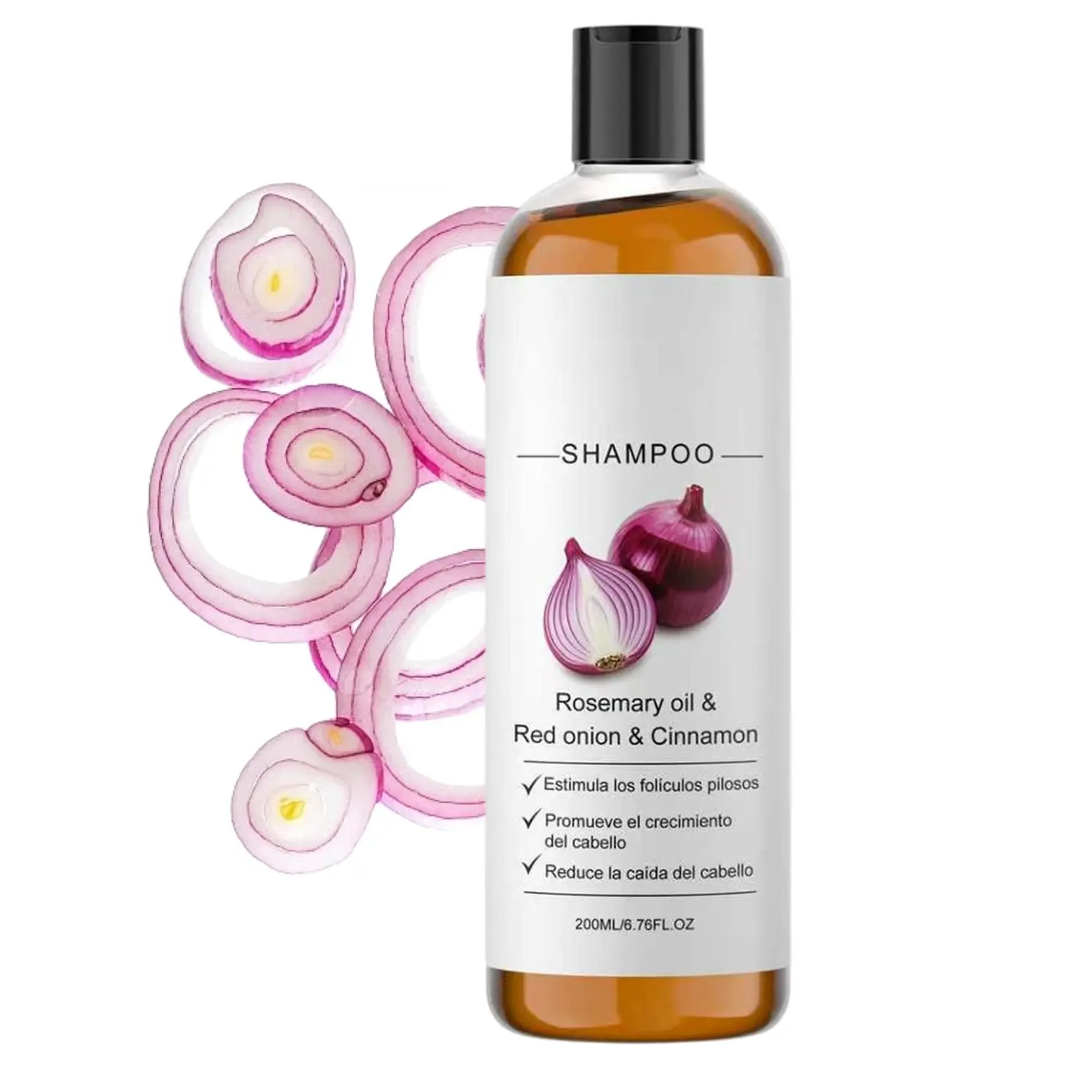 Shampoo, Onion Shampoo, Rosemary Oil & Red Onion Shampoo with Cinnamon Extract, Shampoo de Cebolla for Fuller-Looking Hair, Daily Scalp Care Shampoo for Men & Women 2PCS