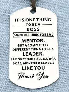 Letter Pattern Keychain, Stainless Steel Keychain for Men & Women, Fashion Accessories for Daily Use, Trendy All-match & Exquisite Keychain for Birthday Gift