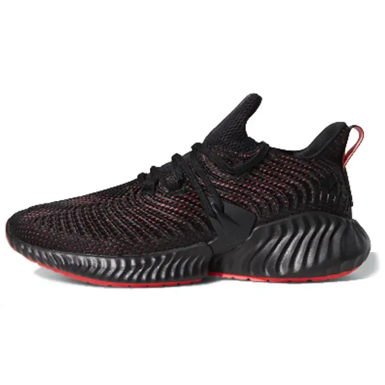 Men's Adidas Alphabounce Instinct Laces Casual Trainers, Red Colorway