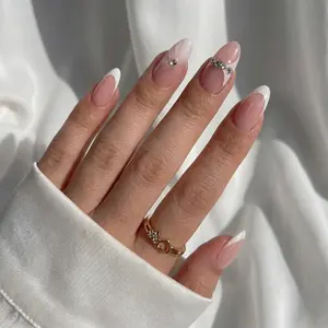 Diamond Bliss Almond Nails - Press On Nails