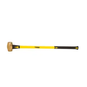 212 MAIN 6 lbs Brass Hammer, 33 in. Fiberglass Handle, Surface-Safe (Model ABC6BF)
