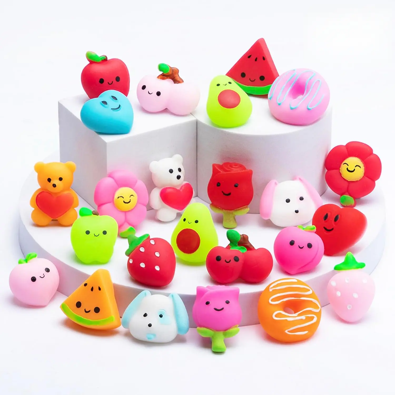36 Pcs Valentine's Day Mochi Squishy Toys - Baby & Maternity Party Favors, Stress Relief Valentine's Day Gifts, Game Prize Festival Items, Small, Game Prizes