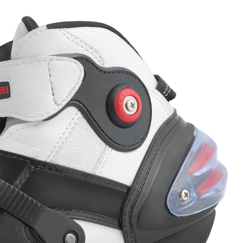 Short Motorcycle Riding Boots for Men and Women, All-Season Use, Lightweight, Non-Slip, Anti-Collision, Ankle Protection, Comfortable and Breathable Motorbike Riding Shoes Gear