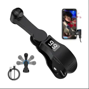 Smart Automatic Screen Clicker Tapper for SmartPhone Apps Live Likes Games Shopping Cellphone Accessories Digital ABS Material Black Pink 10x2x3 cm