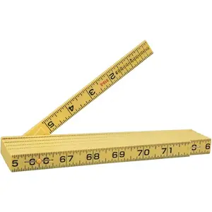 Tools 910-6 Folding Ruler 6-Foot, Durable Fiberglass, Inside Reading