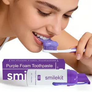 5D Foam Toothpaste Whitening 45ML Foaming Toothpaste Deep Cleaning Fresh Breath Mint Flavor Oral Care
