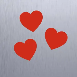 3pcs Hearts Decorative Magnets