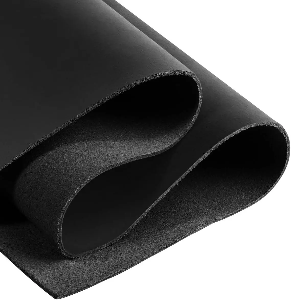 Black Full Grain Leather Sheets 1.8-2.1 mm Genuine Tooling Leather Squares 6"x12" for Crafting Sewing Wallets Hobby Workshop