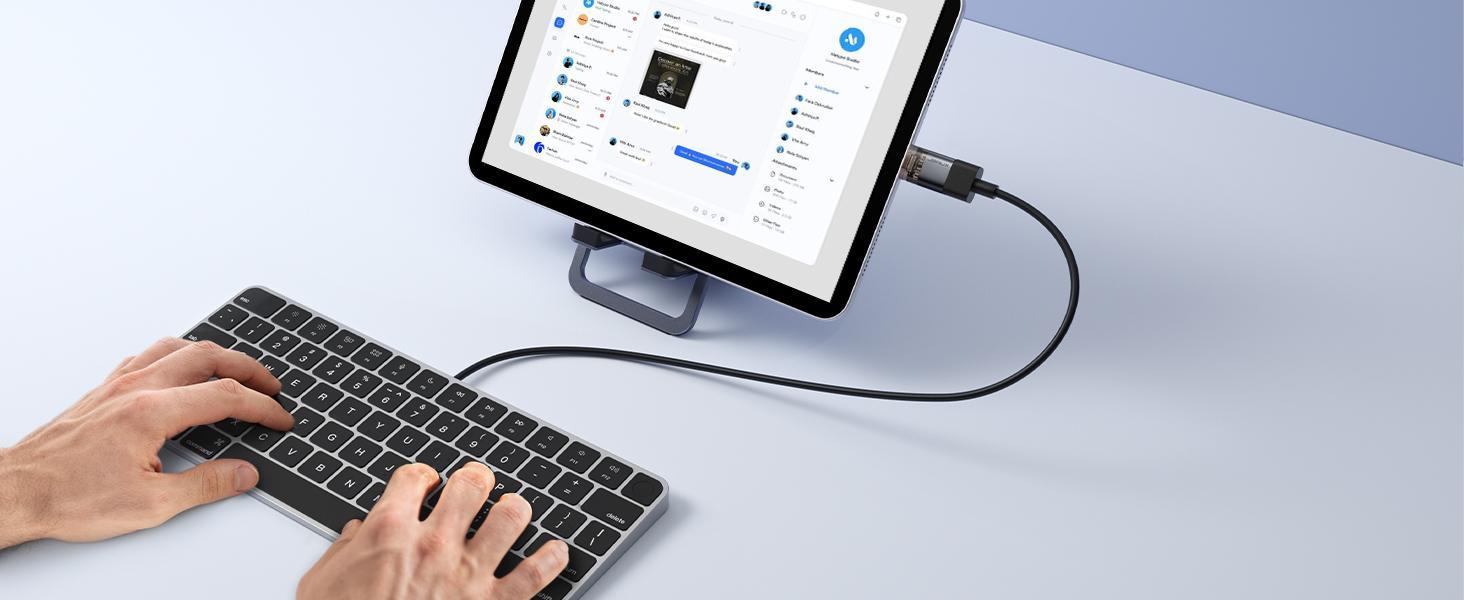 JSAUX  USB C Male to USB Female OTG Adapter 3.0 [3 Pack], Compatible with MacBook, iPhone, Samsung Galaxy, All USB C Smartphone Cellphone-Black