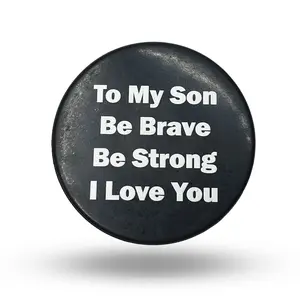 Custom To My Son Hockey Puck Gift, Personalized Hockey Puck